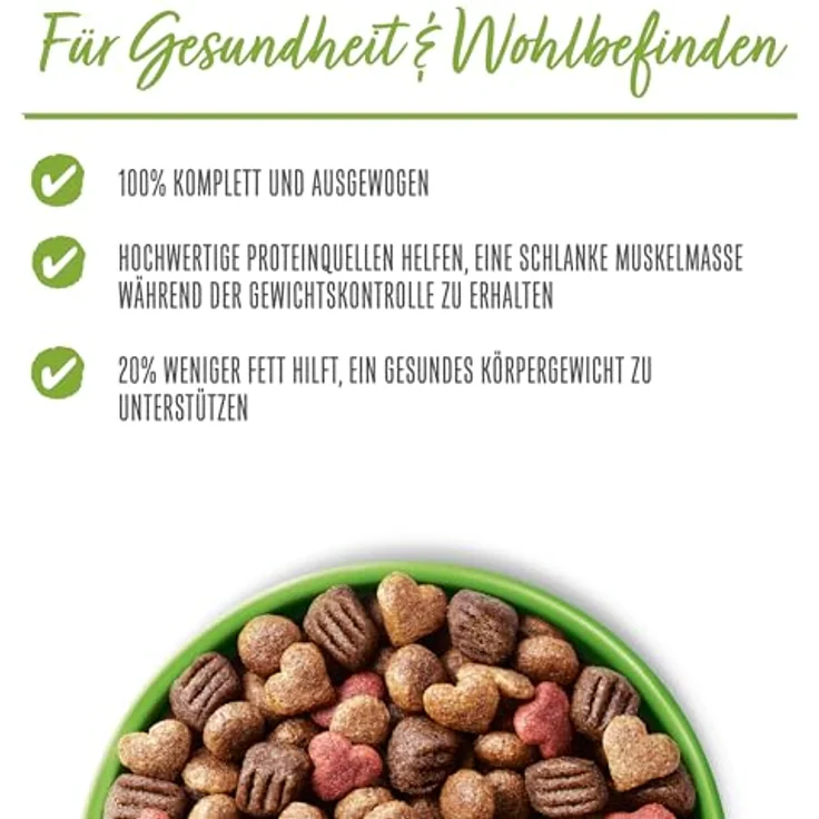 Beneful Wohlfühlgewicht Hundefutter trocken, mit Huhn und Gartengemüse, fettarm mit 20% weniger Fett, 1 x 12kg – Bild 5