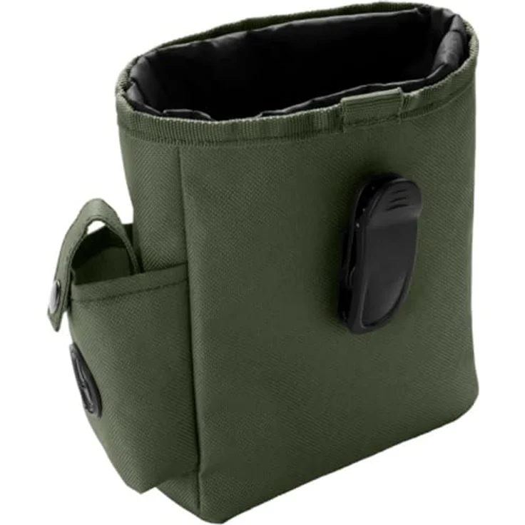 Hunter Leckerlibeutel Gürteltasche Tyra, khaki, pflegeleicht, wasserdichtes 600D Polyester, mit Kotbeutelspender und Clickertasche, ca. 17 x 14 cm – Bild 2