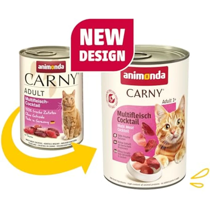 Animonda Carny Nassfutter Katze Adult, Mixpaket Fleischauswahl 12x400 g, ohne Zucker und Konservierungsstoffe, für Katzen von 1-6 Jahren – Bild 2