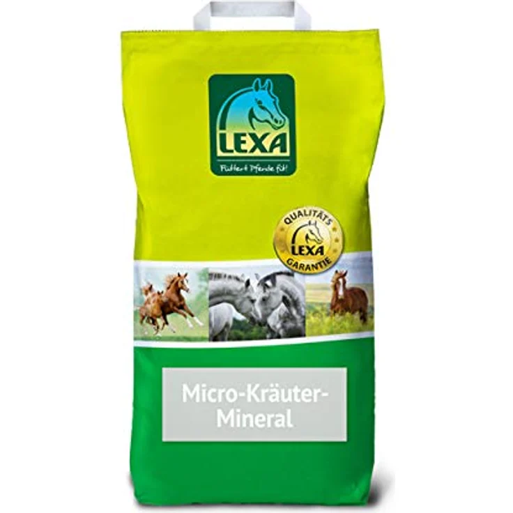 LEXA Micro-Kräuter-Mineral, hochwertiges Pferdefutter mit Vitalstoffen und organischem Zink, Selen, Kupfer, 25 kg