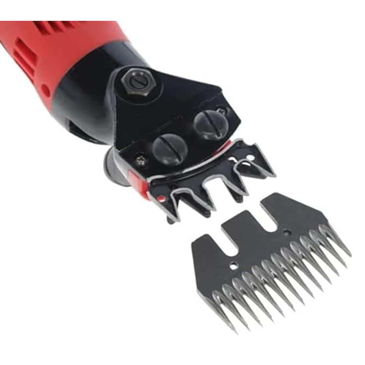 Kerbl Tierhaarentferner Schafschermaschine "FarmClipper" Rot 18261, 350 Watt und 2400 U/min, stufenlos einstellbare Geschwindigkeit, rutschfester Griff – Bild 6