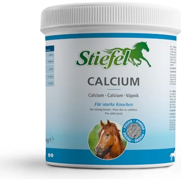 Stiefel Calcium für Pferde, Futterzusatz zur Unterstützung von Knochen und Wachstum, mit Calcium, Vitamin D3, K3 & C, 1kg