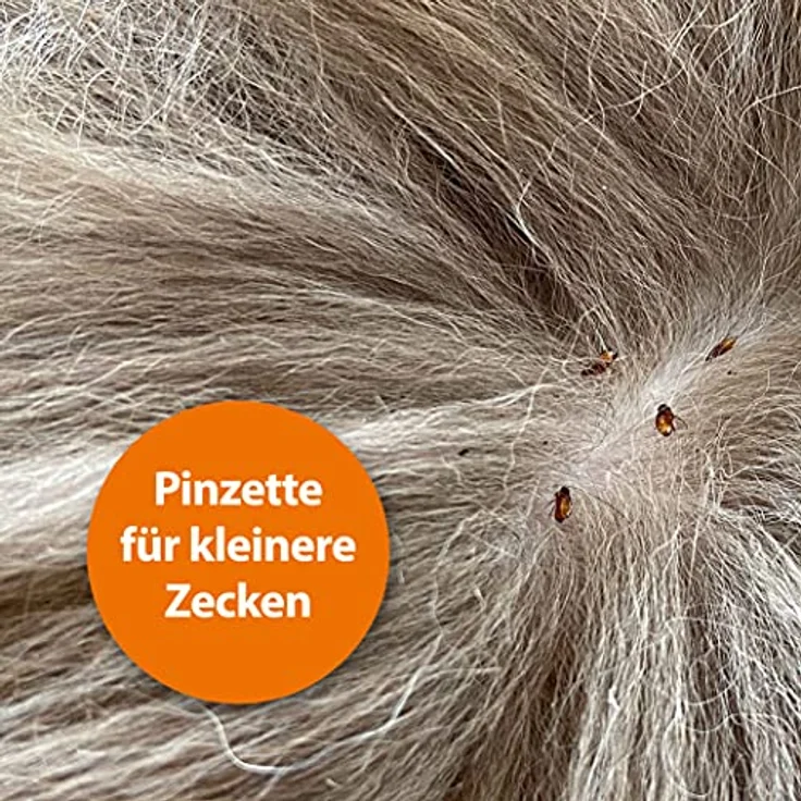 ARDAP Zeckenzange und Zeckenhaken 2in1, Edelstahl im Leder-Etui, effektive Zeckenentfernung für Hunde, Katzen & Menschen – Bild 5