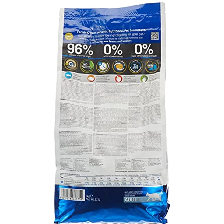 Farmina N&D Ocean Adult Pellets Katzenfutter, Trockenfutter mit Hering und Orange, hochwertig mit Vitaminen und natürlichen Antioxidantien, 5 kg, ohne Mais – Bild 2