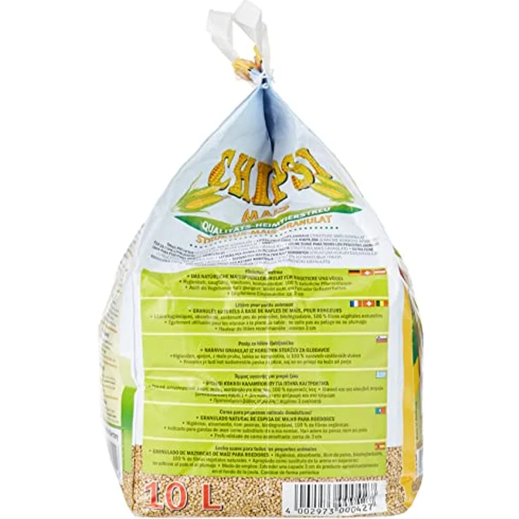 Chipsi Chipsi Mais 10l, 4,5 kg, hochwertige Kleintierstreu aus Deutschland – Bild 3