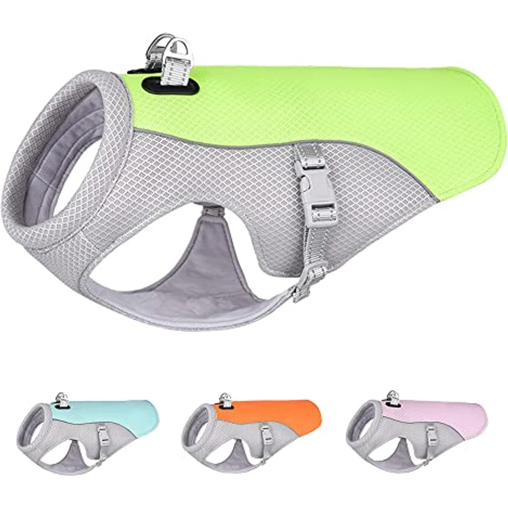 ENGEL WEMANG Hund Kühlweste, Kühljacke für mittelgroße und große Hunde, optimal für Outdoor-Aktivitäten, grün S – Bild 1