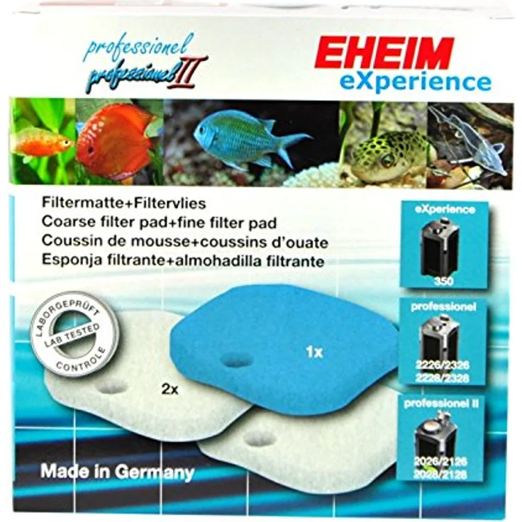 EHEIM Ersatzteilset für Aquarienfilter, Filtermatte und Filtervlies für eXperience 350 und professionel 1/2, mechanische und biologische Filterung – Bild 1