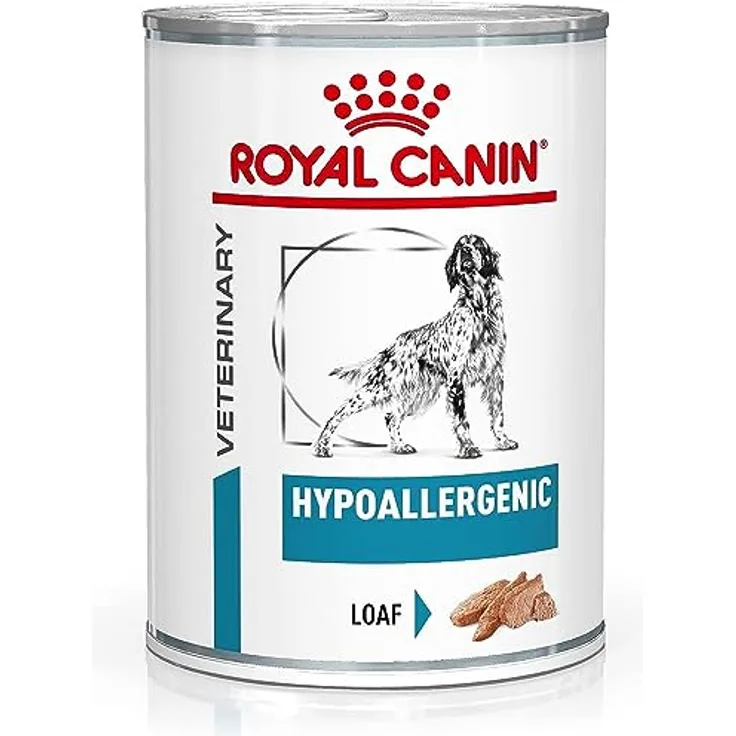 Royal Canin Veterinary Hypoallergenic Mousse, Diät-Alleinfuttermittel für ausgewachsene Hunde, 12 x 400 g, mit hydrolysiertem Protein zur Unterstützung der Hautbarriere