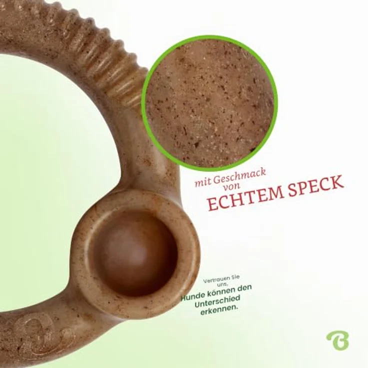 Benebone Ring, unzerstörbares Kauspielzeug für aggressive Kauer mit echtem Speckgeschmack, für kleine Hunde bis 30 Pfund – Bild 2