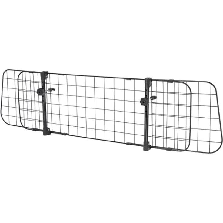 Kerbl Pet Autoschutzgitter, Kofferraum-Trenngitter aus Metall, verstellbare Breite 96-145 cm, schwarz, für sicheren Hundetransport