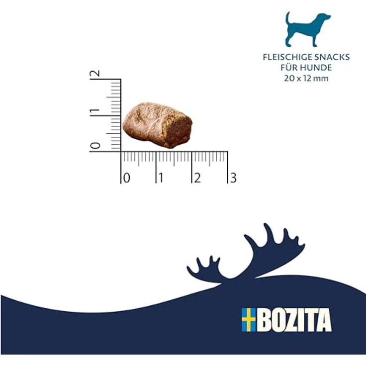 Bozita Meaty Bites Hundesnack, 95% Rentier & Ente, 70 g, getreidefrei, ohne Huhn & Glyzerin, ideale Trainingsleckerlis für Hunde – Bild 4