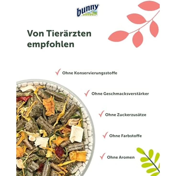 bunnyNature KaninchenTraum Vegetables, Alleinfuttermittel für Zwergkaninchen ab 6 Monaten, 63 Pflanzen & Kräuter, 4kg – Bild 5