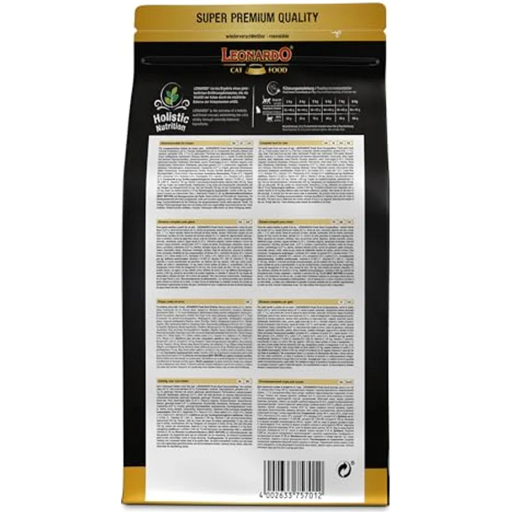 LEONARDO Fresh Duck & Poultry, Katzen-Trockenfutter mit 85% Frischfleisch, Alleinfuttermittel für ausgewachsene Katzen, 1,5 kg – Bild 2