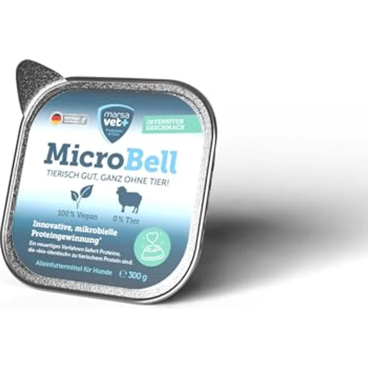 marsavet+ Marsavet veganes Nassfutter für Hunde – MicroBell mit mikrobiellem Protein, hypoallergen, getreide- und glutenfrei, 300 g – Bild 2