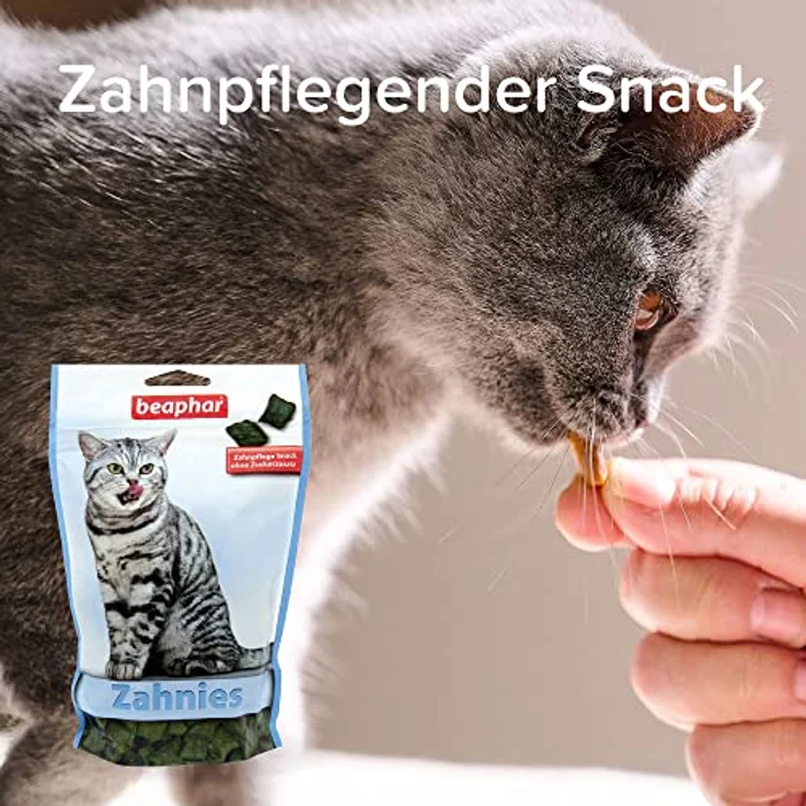 Beaphar Zahnies für Katzen, Katzensnack zur Zahnhygiene, 150 g Packung – Bild 4