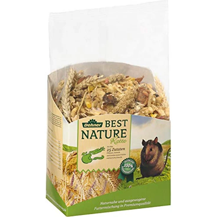Dehner Best Nature Nagerfutter Adult, Rattenfutter mit 25+ Zutaten, 100% natürliche Zusammensetzung, 2 kg – Bild 1