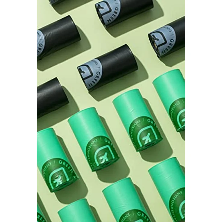 GREEN MAKER 30% Dicker Biologisch abbaubare Hundekotbeutel, 360 Stück aus Maisstärke, 100% auslaufsicher und reißfest, grün – Bild 5