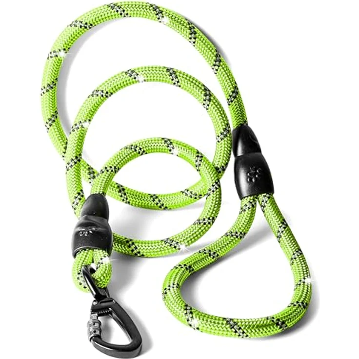 rootsnoot Hundeleine klassisch, 120 cm lang, 1 cm stark, für Hunde bis 15 kg, robuste Führleine & Trainingsleine, komfortabler Griff – Bild 1