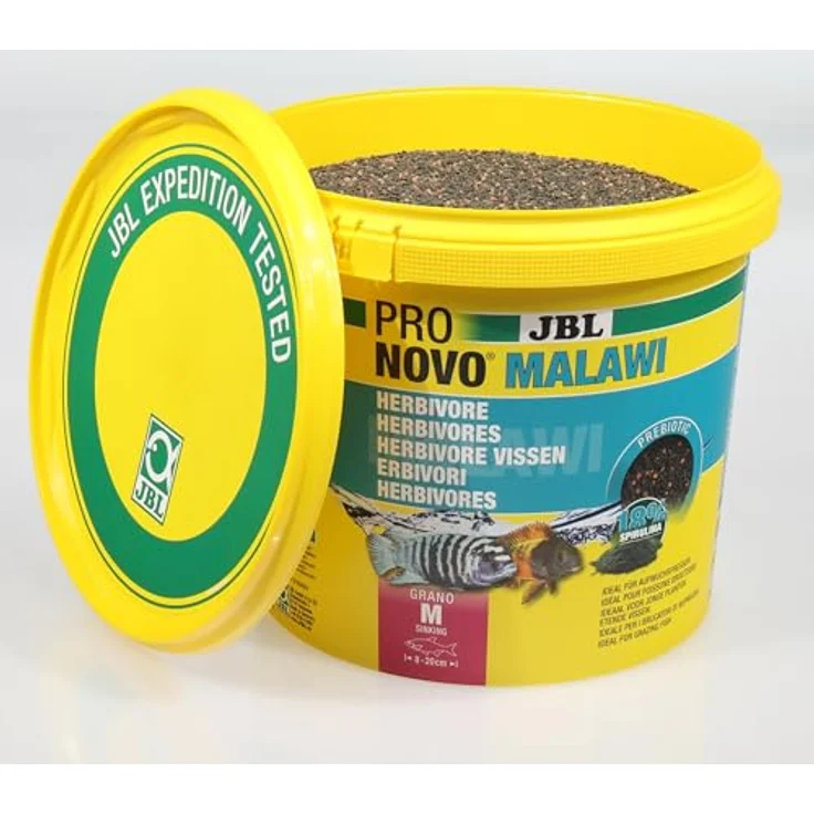 JBL PRONOVO MALAWI GRANO, Hauptfutter-Granulat für Buntbarsche 8-20 cm, 5500 ml, hohe Akzeptanz mit natürlichen Rohstoffen – Bild 2