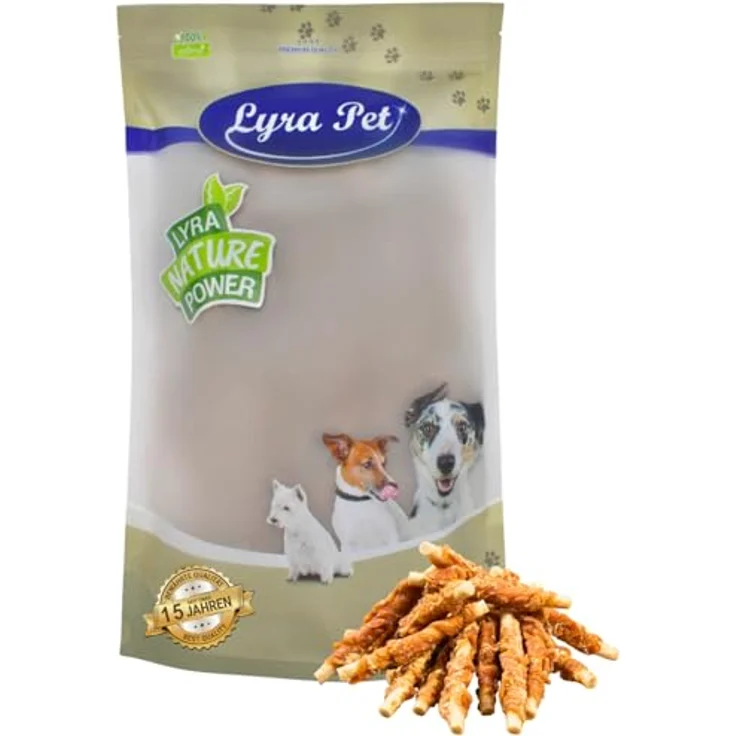 Lyra Pet® 1 kg Kaustangen mit Hühnerbrust, fettarmer Kausnack für Hunde, proteinreiche Belohnung – Bild 1