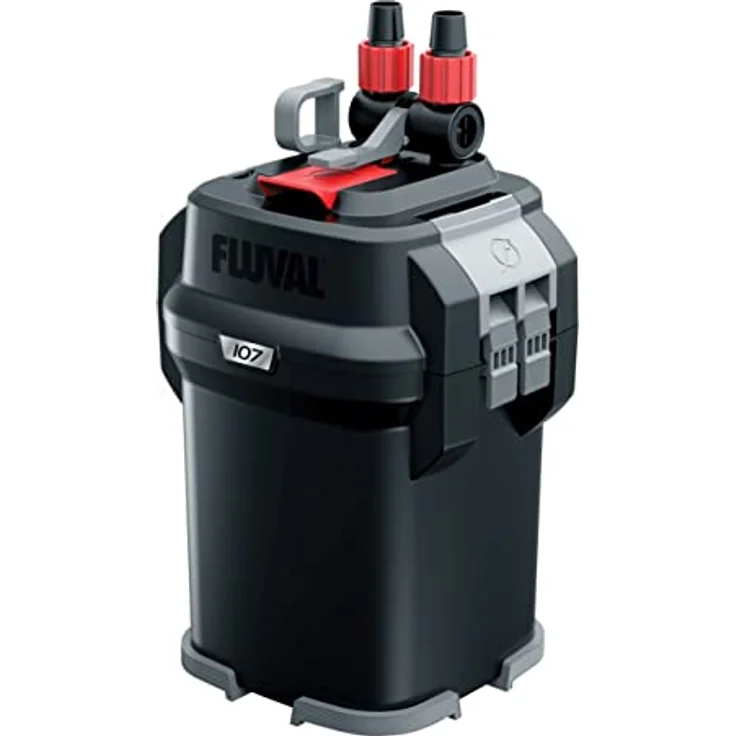 Fluval FL107, Aussenfilter für Aquarien bis 100 l, 550 l/h, italienische Präzisionspumpe, hohe Leistung, geringer Energieverbrauch – Bild 1