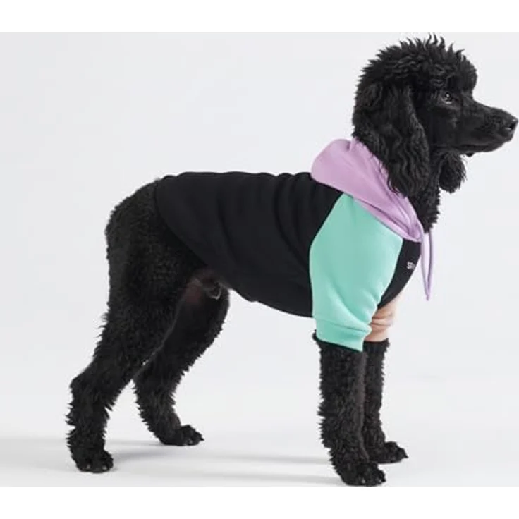 Spark Paws Hunde-Kapuzenpullover, Premium-Qualität, samtweich mit Fleece-Innenfutter, für große Rassen, Mehrfarbig Cyber Punk, Größe 3XL – Bild 1