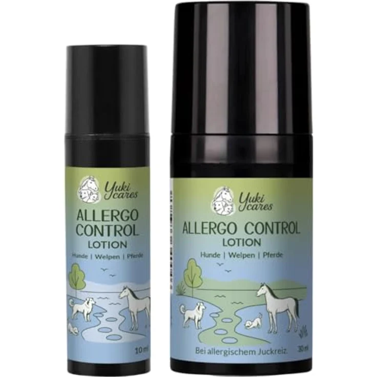 Yuki cares Allergo Control Lotion, Juckreizmittel für Hunde mit natürlichen Wirkstoffen, 10ml, handgemacht in Deutschland – Bild 2