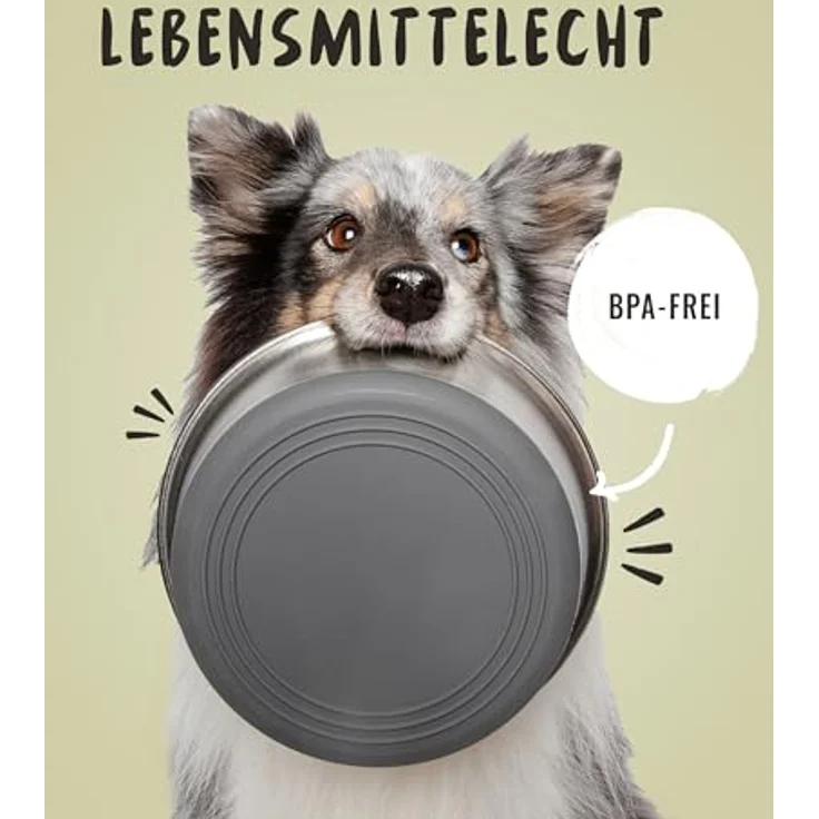 Rudelkönig Hundenapf Edelstahl 2er Pack, rutschfester, spülmaschinenfester Fressnapf für große Hunde, 1750ml Fassungsvermögen – Bild 4
