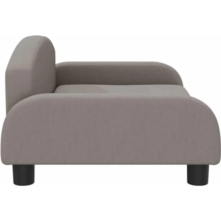 vidaXL Hundekorb Hundebett Taupe 70x45x30 cm Stoff mit massivem Kiefernholzrahmen – Bild 6