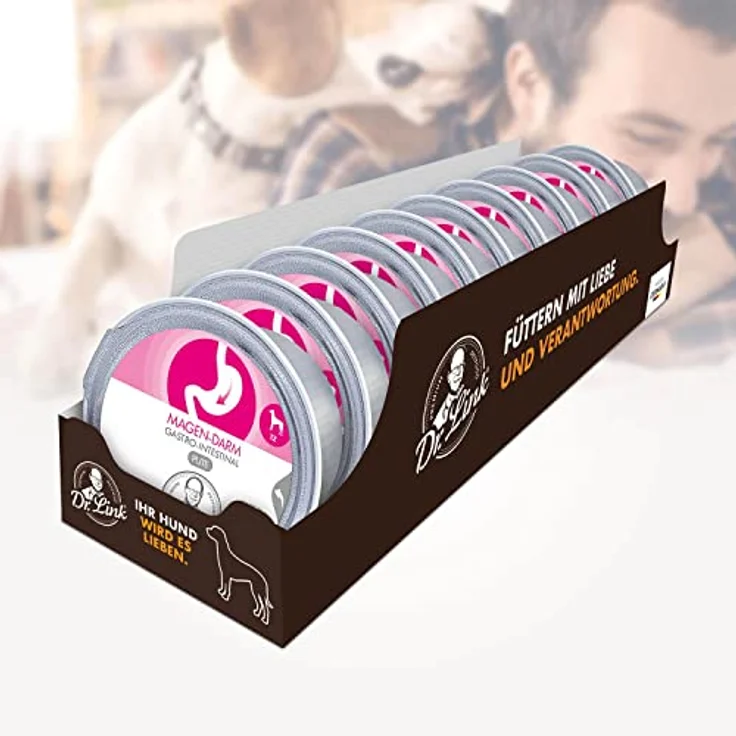Dr. Link Spezial-Diät Hundefutter, Proteinquelle Pute für empfindliche Hunde, leicht verdaulich, 10x125g Schale – Bild 3