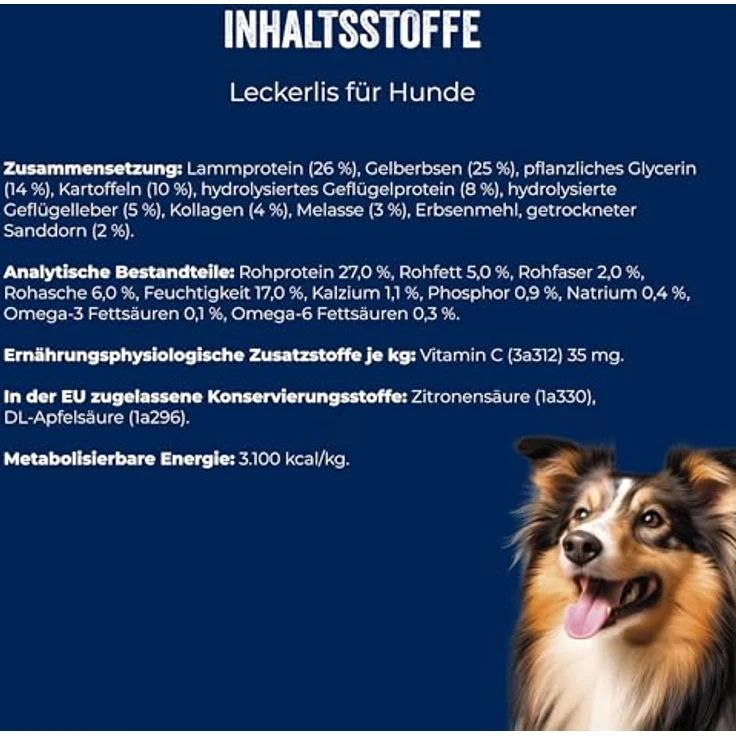 Brit Premium by Nature Dog halbfeuchte Snacks mit Lamm & Sanddorn, Hundeleckerlis für Verdauung & Immunsystem, 180 g – Bild 5