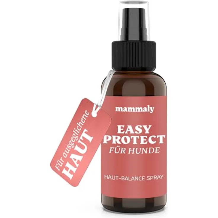 mammaly Easy Protect Haut und Fell Spray für Hunde, 4 in 1 Pflege mit Zitrusfrüchten und Andiroba-Öl, 100 ml