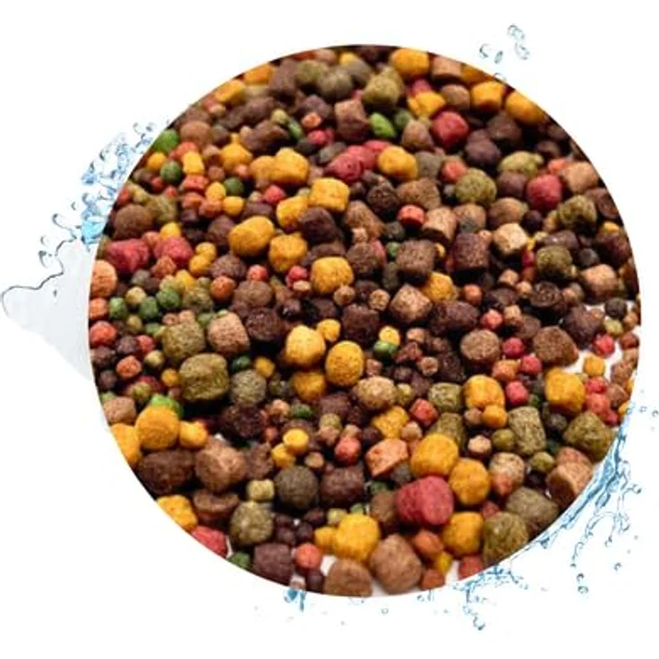 Warnick's Fischfutter Koifutter 8-Sorten-Mix 3-6 mm, 15 kg + 1 KG Hanzam, Premium-Futter für Koi, Goldfisch, Wels & Garnele mit Spirulina und Astaxanthin für intensives Wachstum und Farbe – Bild 2