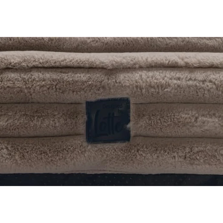 Designed By Lotte Tierkissen Hundekissen Reza beige - Stilvolles Liegekissen für Hunde, recycelter Polyesterfaser, rutschfeste Unterseite – Bild 9