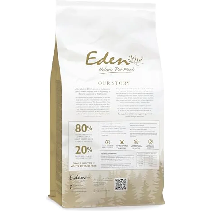 Eden Hundefutter 80:20 Country Cuisine, 2 kg Trockenfutter mit 80% Fleischanteil, hypoallergen und dampfgegart – Bild 2