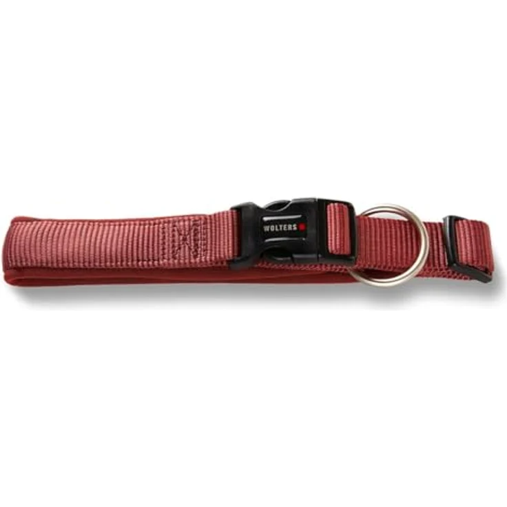 Wolters Professional Comfort Hunde-Halsband, extra breit, stufenlos verstellbar, waschbar, rost rot – Bild 2