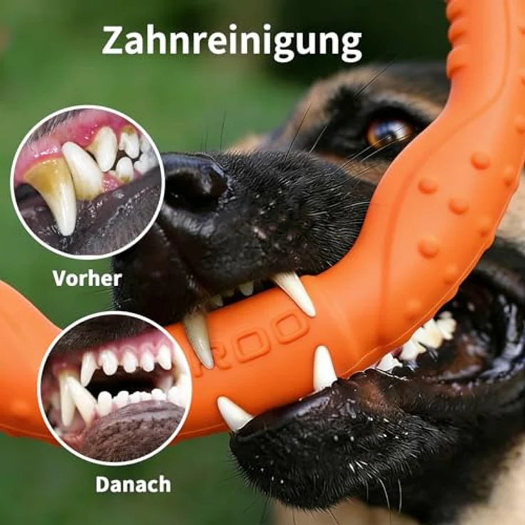 LaRoo Hund Frisbee Fitness Ring, unzerstörbare Wasserspielzeug Float Disk für interaktives Training, Durchmesser 30 cm, für mittelgroße und kleine Hunde – Bild 4