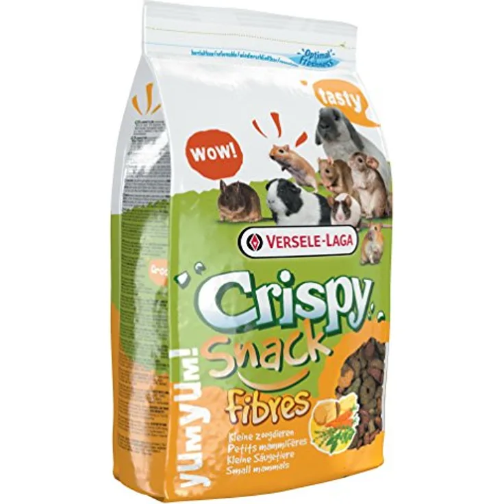 Versele-Laga Crispy Snack Fibres, 15 kg Kleintierfutter mit hohen Fasern für gesunde Ernährung