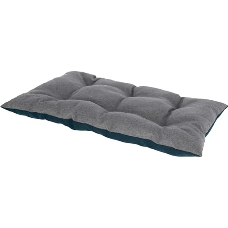 Kerbl Pet Liegekissen Ely, beidseitig verwendbar für Hunde und Katzen, grau/Petrol, 75x115 cm – Bild 3