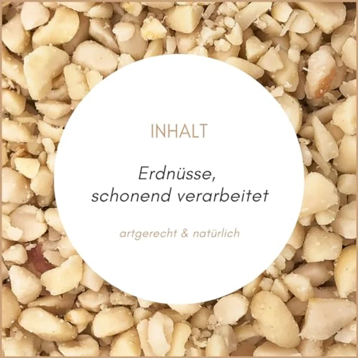 Supravit gehackte Erdnüsse Vogelfutter, 2,5kg fettreiche Erdnusskerne für Wildvögel, natürlich und ungesalzen, artgerecht und schalenfrei – Bild 3