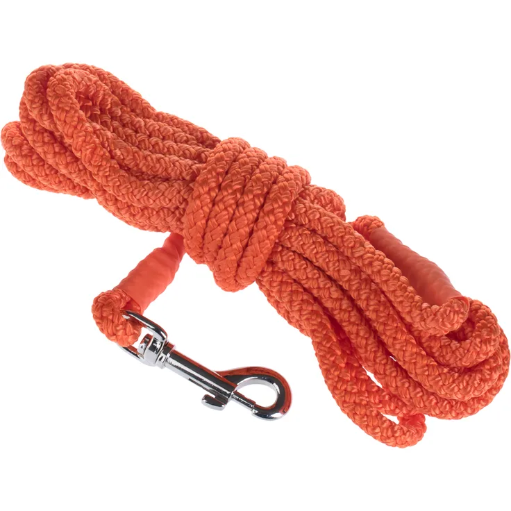 Heim Feldleine, orange - 5 m lang, Ø 6 mm, reißfest mit 360°-drehbarem Karabiner, UV-stabilisiert und schwimmfähig
