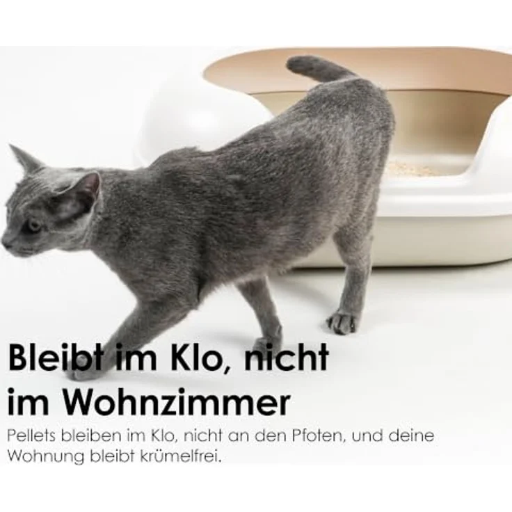 LucyBalu® TOFU Katzenstreu klumpend, staubarm, spülbar – Lavendel, geruchsbindend – Bild 4