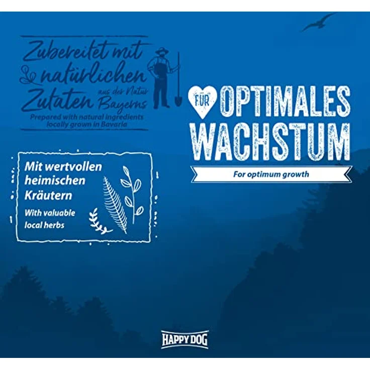 Happy Dog Premium NaturCroq Junior, Trockenfutter für Junghunde ab 7 Monaten, 1kg – Bild 4