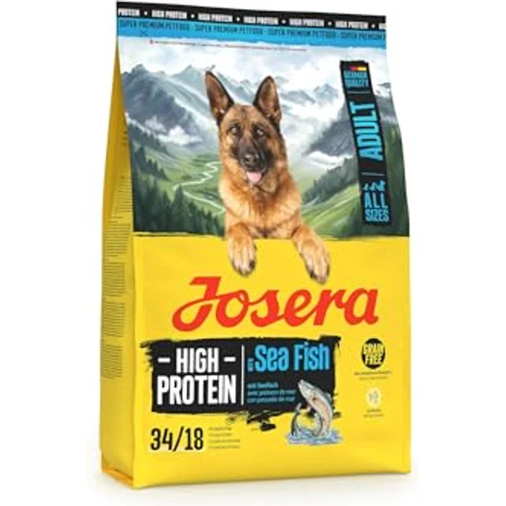 JOSERA Adult High Protein Seefisch, Premium Trockenfutter für Hunde, 3 kg, Lachs & Süßkartoffel, getreidefrei, proteinreich, mit L-Carnitin & Taurin – Bild 3
