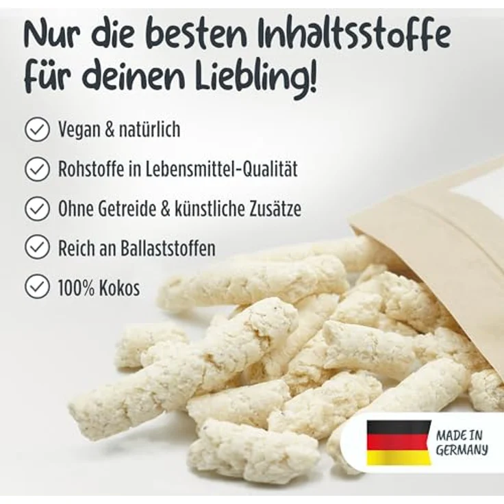 Pets Protect Bio-KOKOSHAPPEN 300 g | Natürliche, getreidefreie Leckerlis für Hund & Pferd | Vegan & ohne künstliche Zusätze | Bio-Qualität aus Deutschland – Bild 3