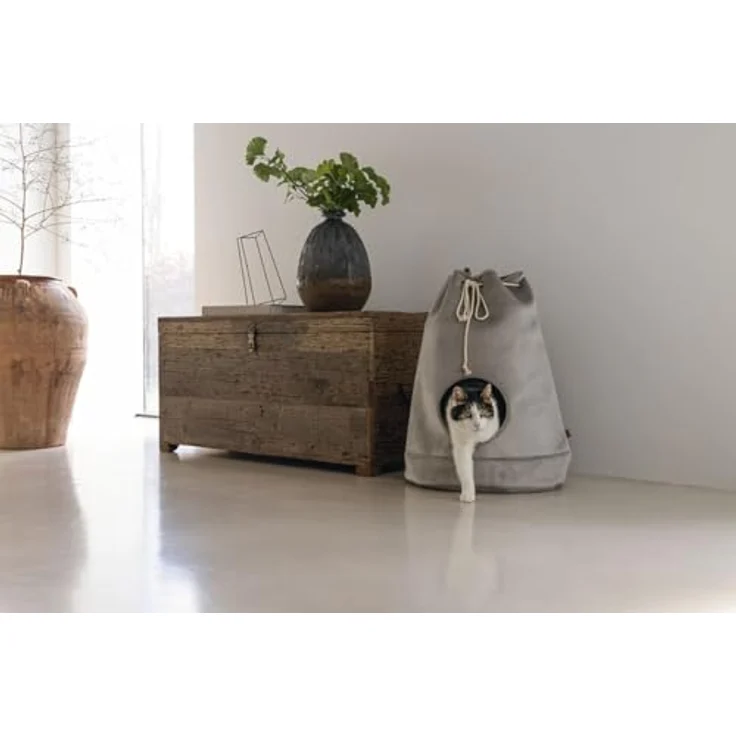 Designed by Lotte Vilar, Katzenbett + Hundebett im Beutel-Design, waschbares Kissen bei 30°C – Bild 5