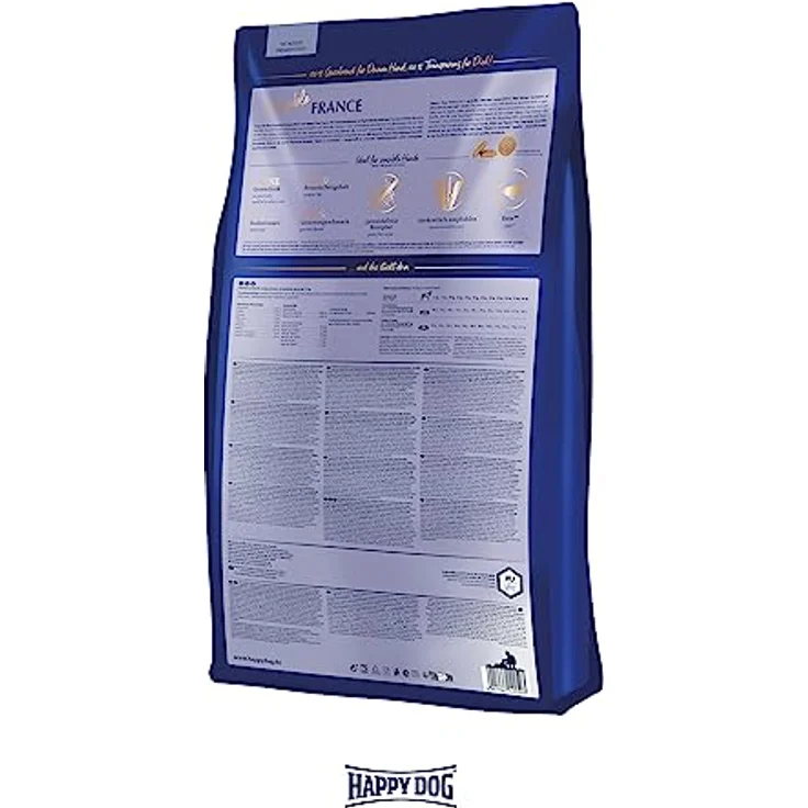 Happy Dog Sensible France Gourmet-Ente, getreidefreies Hunde-Trockenfutter für ausgewachsene Hunde, 1 kg – Bild 4