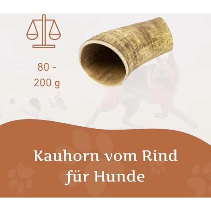 Wildfang® Rinderhorn Kauartikel, M – Langlebiges Hundespielzeug für aggressive Kauer, natürliche Zahnpflege, geeignet für Hunde bis 25 kg, 3er Pack – Bild 3