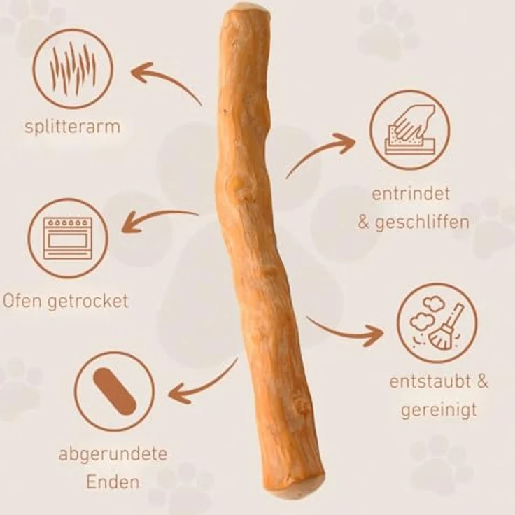Wildfang® Kaffeebaum-Kauspielzeug für Hunde, unzerstörbar, natürliches Kauholz für aggressive Kauer & Welpen im Zahnwechsel, Größe L (25–45 kg) – Bild 5