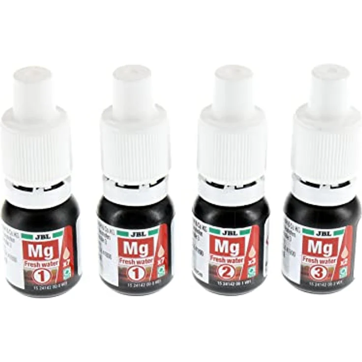 JBL ProAquaTest Mg, Aquarium-Wassertest für Magnesium, Labor-Komparatorsystem für ca. 60 Messungen, inkl. Glasküvetten und Reagenzien – Bild 3